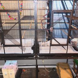 Large Flight Cage As 1 Or 2 Cages