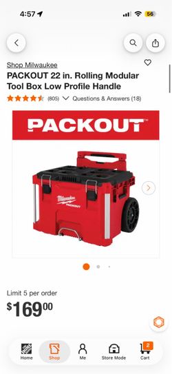 Milwaukee PACKOUT 22 in. Rolling Modular Tool Box