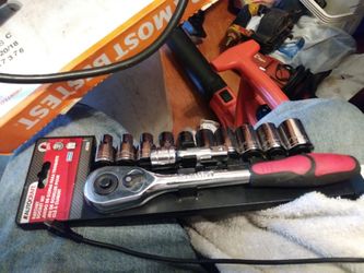 BRAND NEW AUTO CRAFT 1/2 DRIVE SOCKET SET METRIC SIZE SOCKETS 8MM -22MM