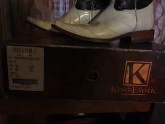 Boots , size 6 1/2. King exotic