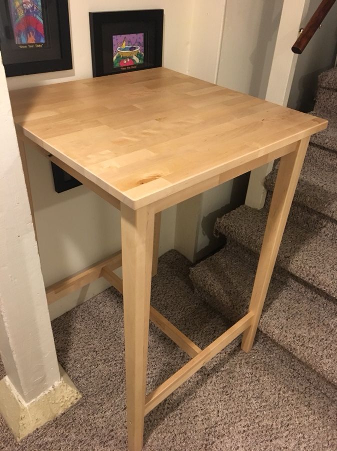 Butcher Block Pub Table - IKEA