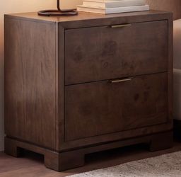 BROWN WOOD NIGHTSTAND BRAND NEW