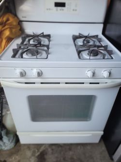White Gas Range Stove with 4 Burners