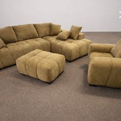Amber Sofa Sectional New Couch L Shape Minimalist Style Boho 