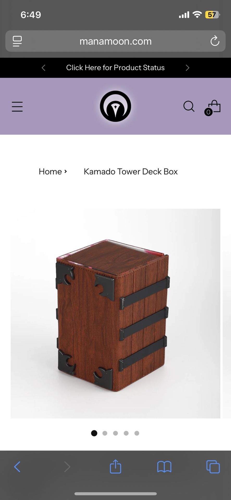 Mana Moon Nezuko Komado Deck Box