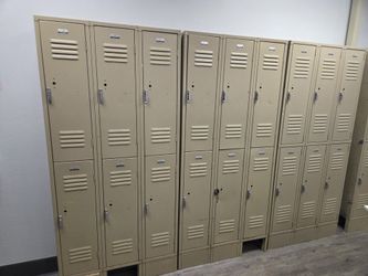 Commercial Metal Lockers Set of 6 – School Gym Warehouse Storage