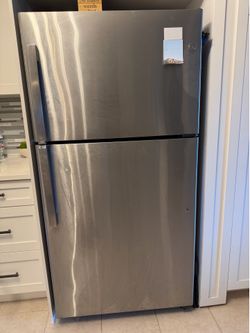 Stainless steel fridge