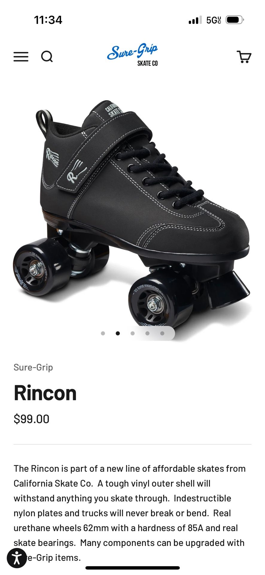 California Skate Co. Rincon. Style Skates