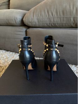 Valentino Garavani Rockstud Leather Booties - US Women's Size 6 (EU 36)
