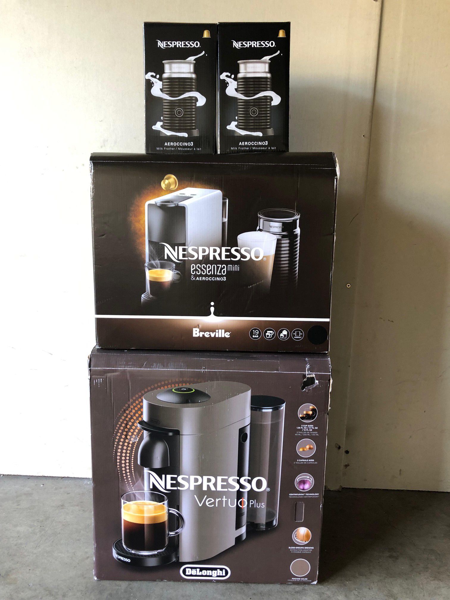 DELONGHI BREVILLE NESPRESSO CAFE COFFEE ESPRESSO FROTHER MAKERS!!!