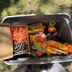 Boxes Full Of Nerf Toys