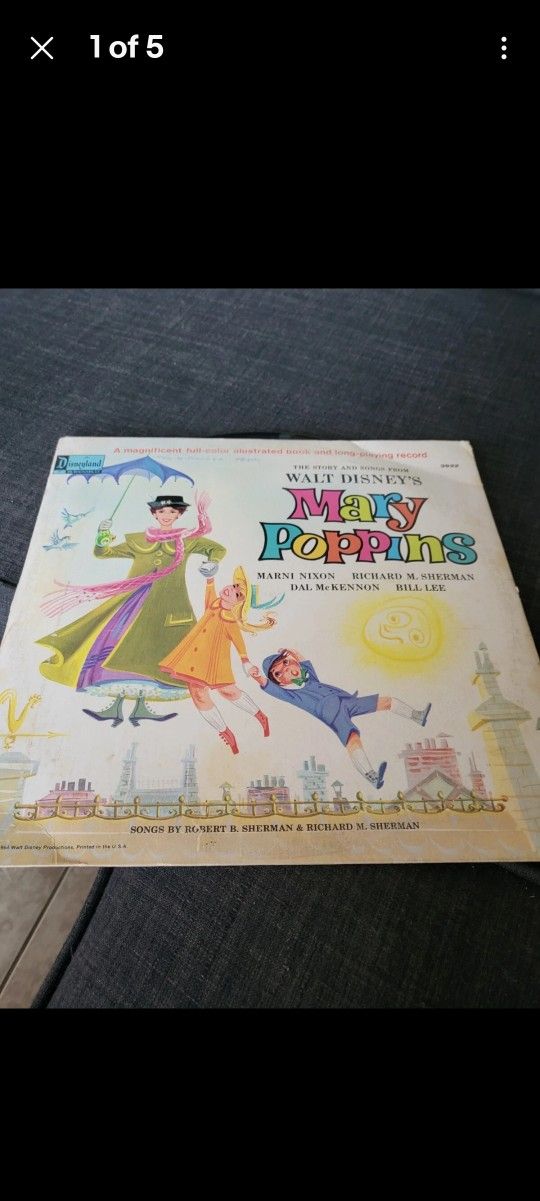WALT DISNEY - Mary Poppins - LP 1964 Disneyland