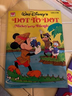 Walt Disney's Dot to Dot Mickey and His Friends Book