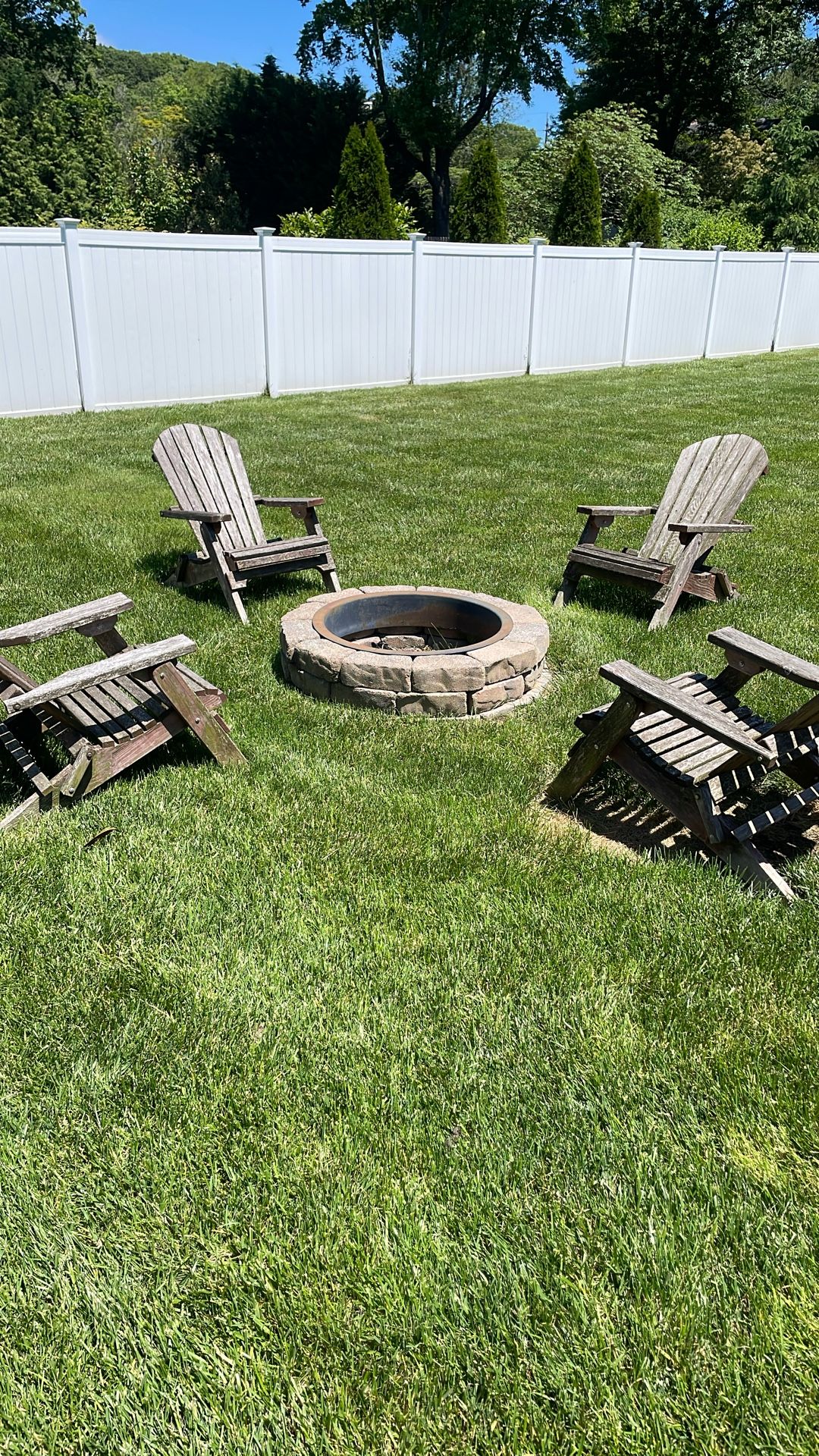 4x Adirondack Wooden Chairs FREE