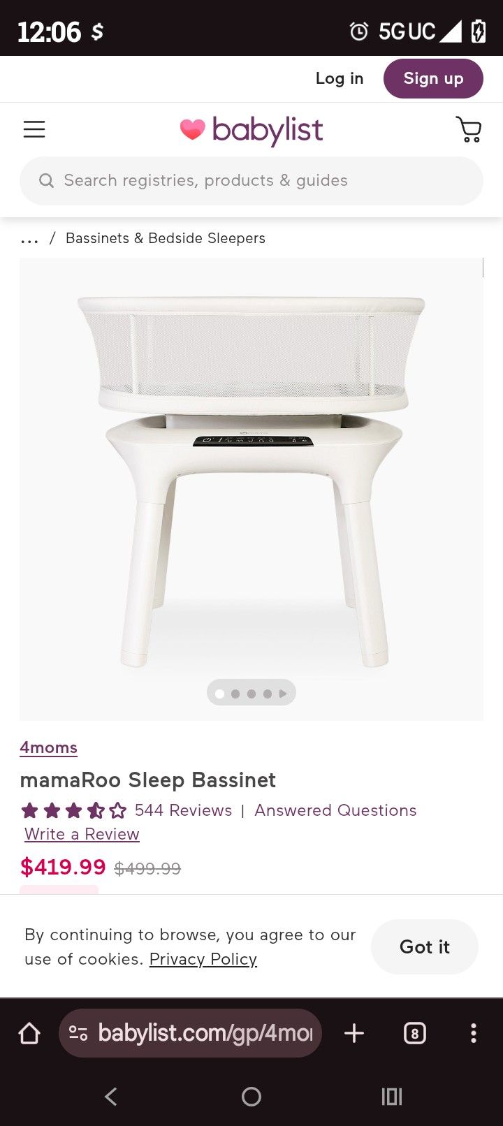 Mamaroo Sleep Bassinet