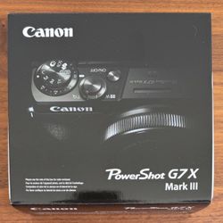 Canon PowerShot G7 X Mark III 20.1 Megapixel Digital Camera Black Brand New