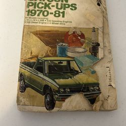 Chilton's Service Repair Manual 1(contact info removed) Datsun Pick-Ups  Gas & Diesel Engines