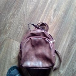 Cluci Leather Backpack Purse  Obo