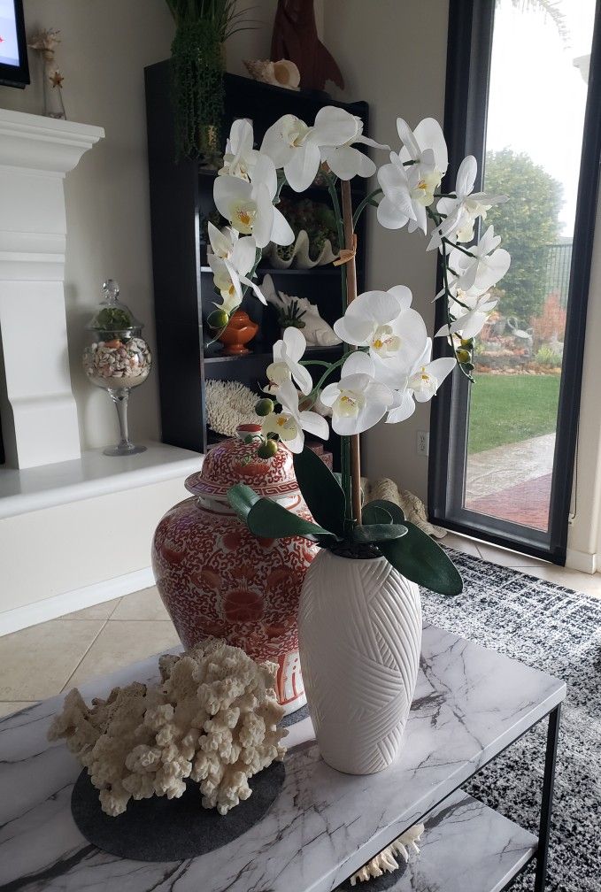 LARGE BEAUTIFUL FAUX ORCHID