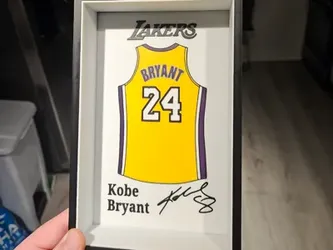Custom made jersey wall art