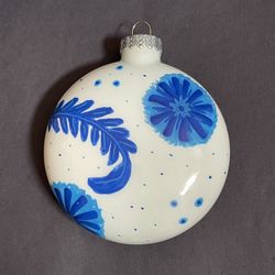 Hand painted Glass Ornament 