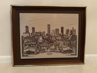 Limited edition marble etching of New Orleans