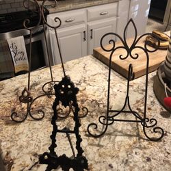 Wrought Iron Easels
