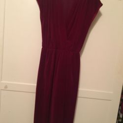 Deep Red Velvet Dress
