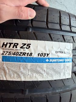 2 (NEW) SUMITOMO tires 275/40r18