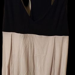 Boston Proper Black And White Tank Top Dress - Size Large