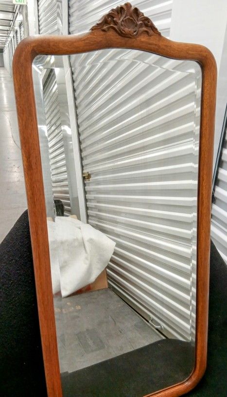 Antique Wood Carved Mirror
