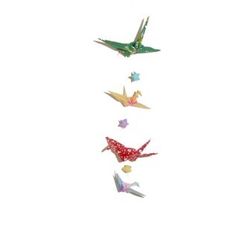 Blessing Origami Cranes With Wishing Stars