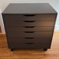 Ikea Alex 6 Drawer Unit On Casters