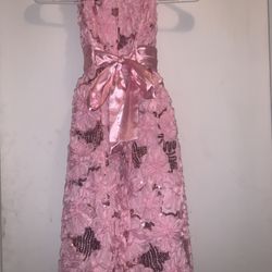 Girls Pink sleeveless dress
