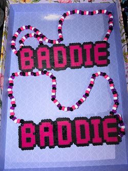 BADDIE CHAIN PERLER NECKLACE FESTIVAL RAVES