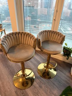 Velvet Bar Stools (set of 2)