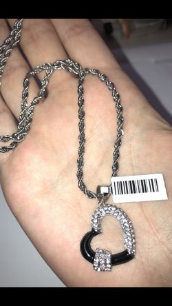 Heart Pendant 925 Sterling Silver 18” Free Chain Included