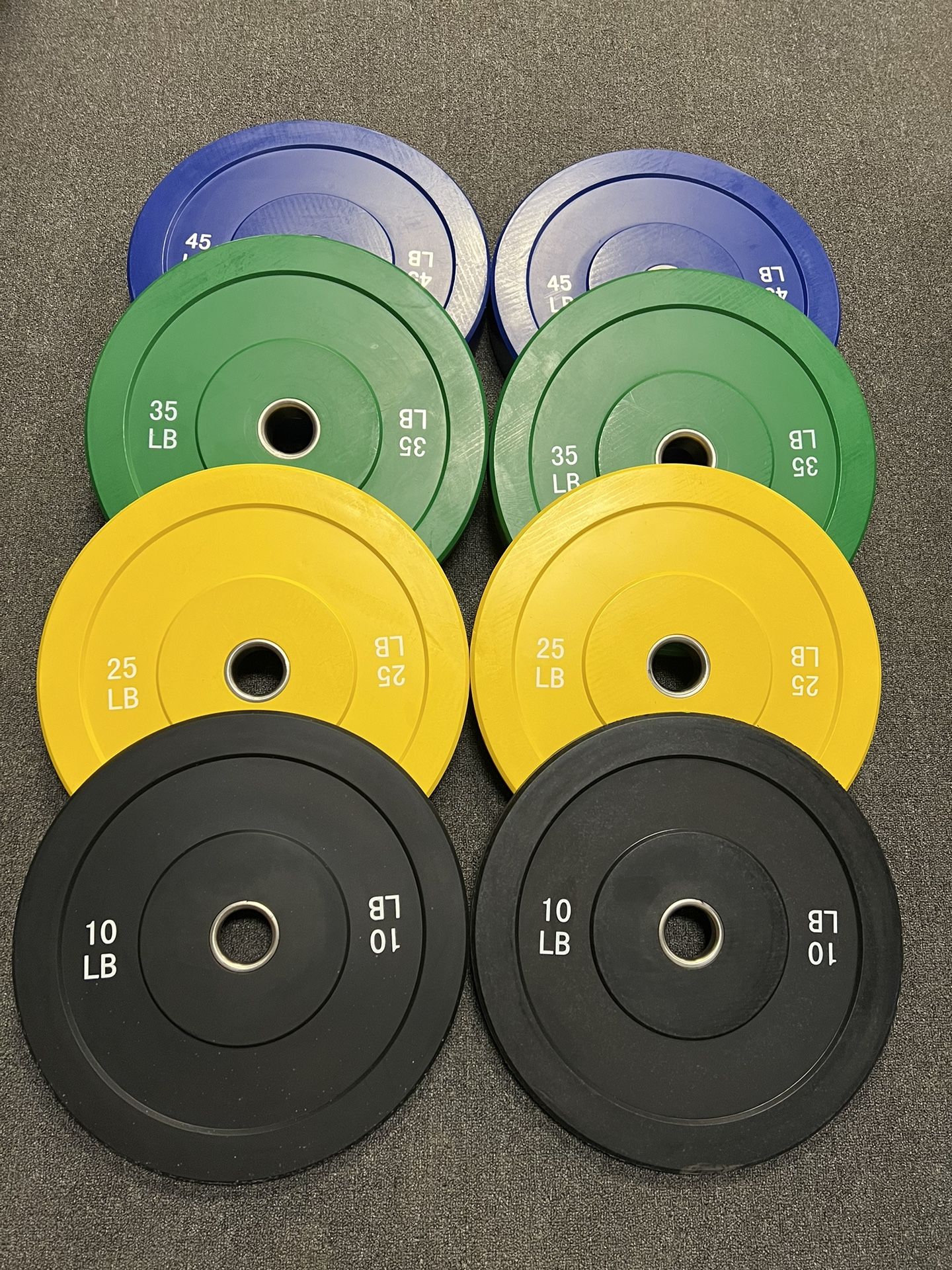 😎NEW COLORED BUMPER PLATE SET