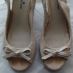 Wedge Shoes Beige 9