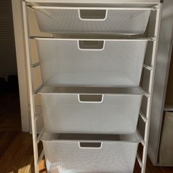 Elfa Classic Medium Cabinet-sized Mesh Drawers White