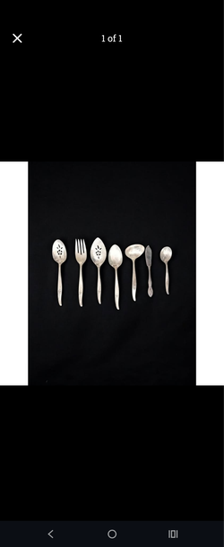 1964 Roger’s Oneida Rose Song Silver plated 7 Pc Serving Set