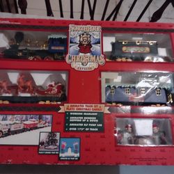 Battery Operated Animated North Pole Christmas Express Train