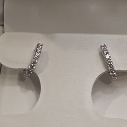 Diamond Huggie Hoop 18 Carat Earrings 