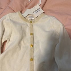 New With Tags  White Cardigan 12m  