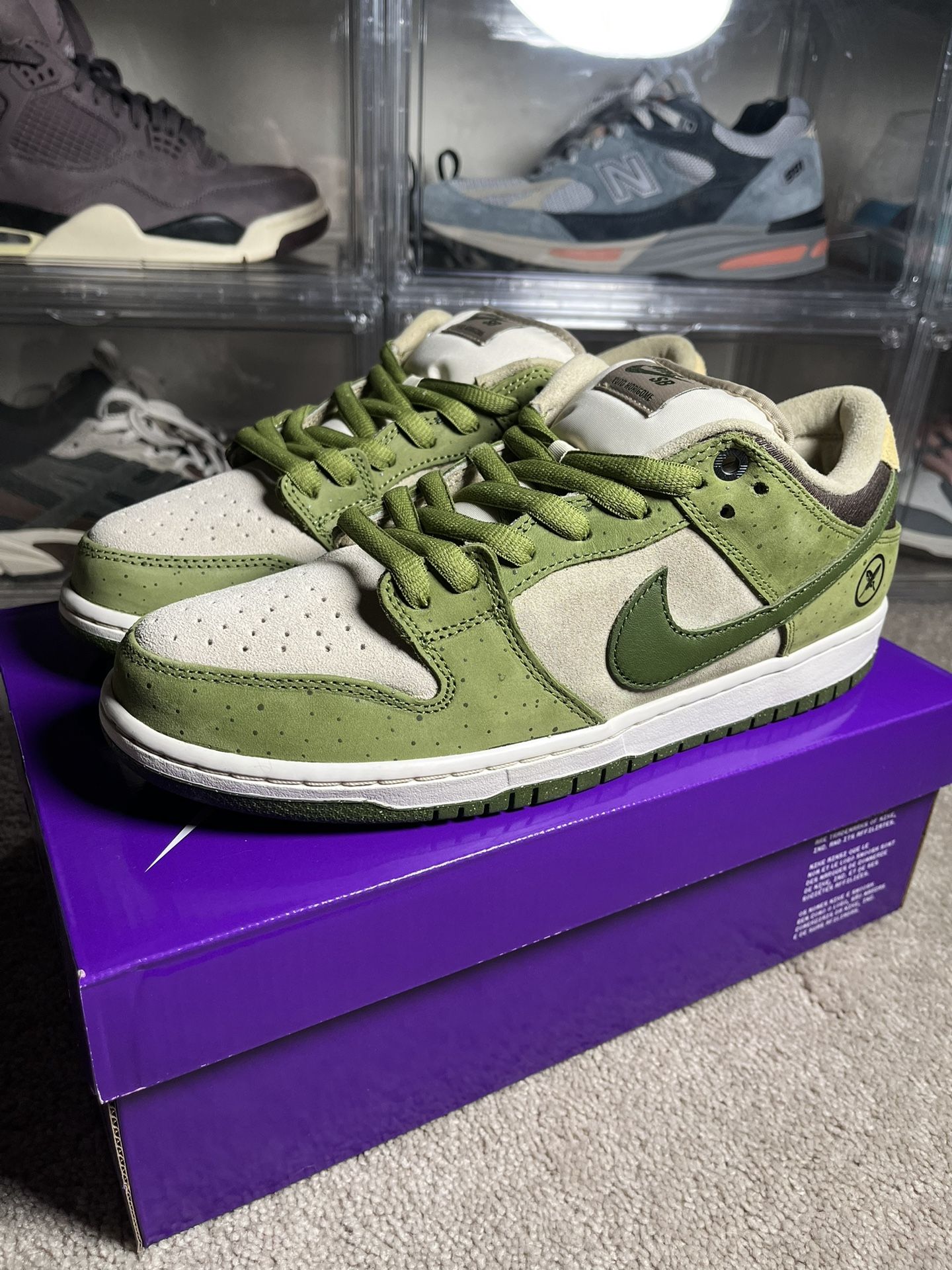 Size 10 Nike Yuto Horigome x Dunk SB Low Asparagus NEW! FAST!