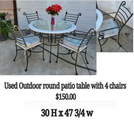 Patio Table With Chairs