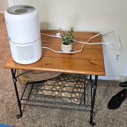 Iron wooden table set