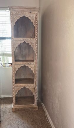 Beautiful solid wood bookcase (matching set)
