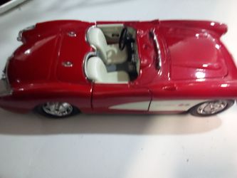 Red Classic Corvette Diecast Model Car