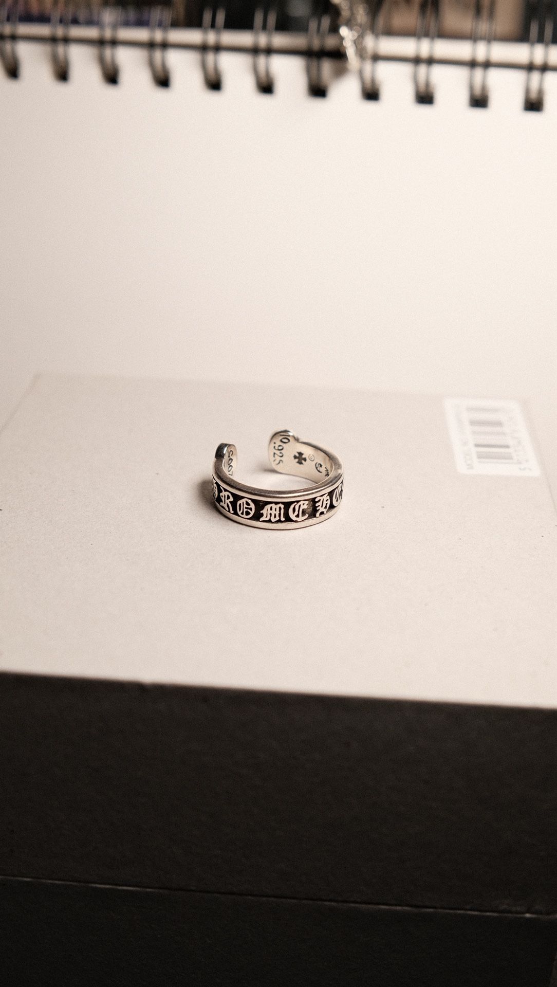 Thrifted Chrome Ring
